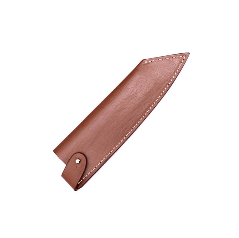 Leather Saya Bunka/Santoku/Gyuto [knife sheath] - 195mm (7.7) – SharpEdge